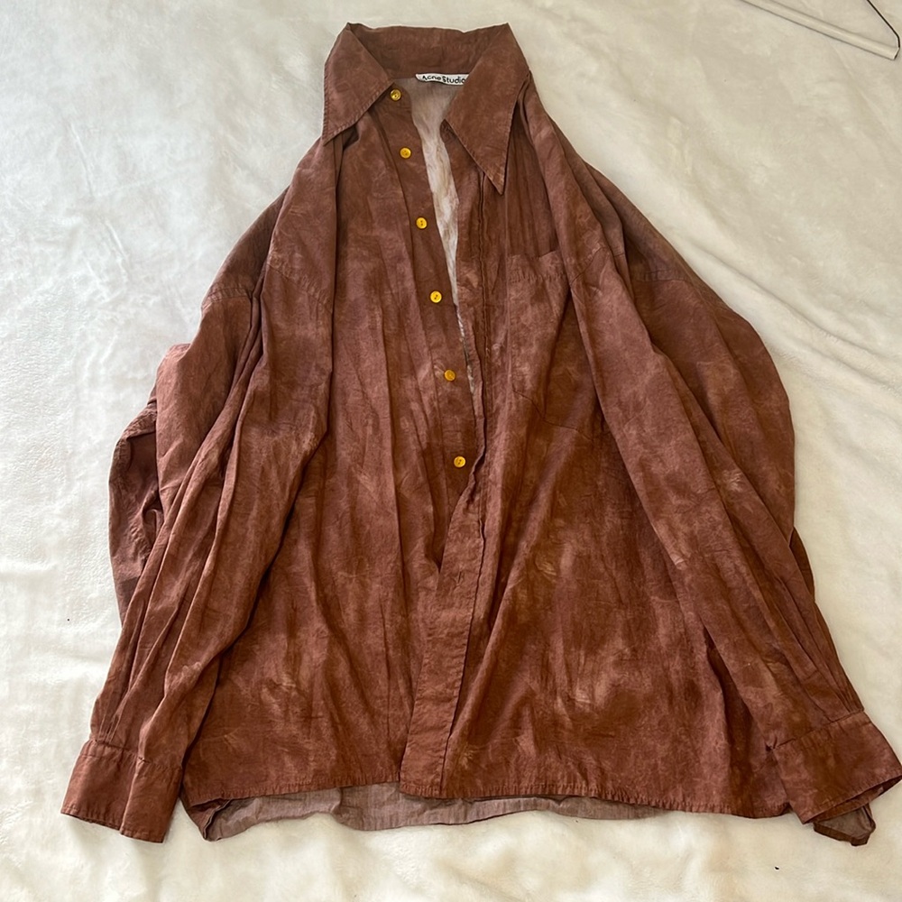 Acne printed button down shirt
